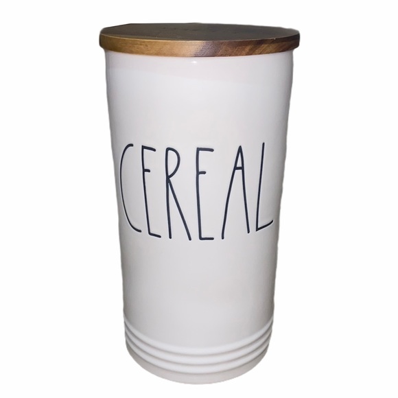 Rae Dunn Kitchen Nwt Rae Dunn Cereal Covered Canister With Wooden